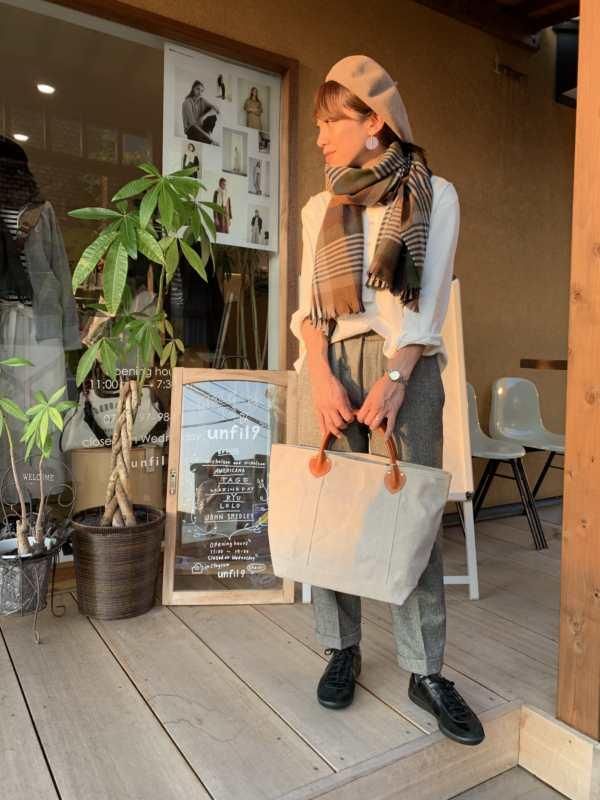 MARINEDAY(マリンデイ) No.TROOP 麻帆布×レザーハンドルトートバッグ - unfil9 正規取扱|レディース通販ショップ