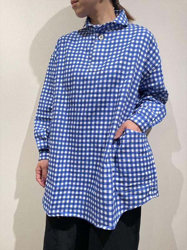 LOLO (ロロ) No.2LS-87 定番プルオーバー型プリントガーゼビッグシャツ