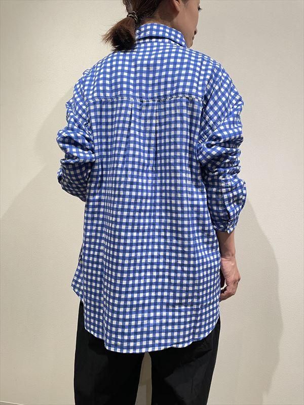 LOLO (ロロ) No.2LS-87 定番プルオーバー型プリントガーゼビッグシャツ