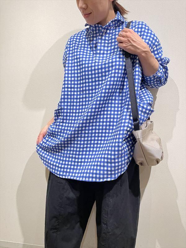LOLO (ロロ) No.2LS-87 定番プルオーバー型プリントガーゼビッグシャツ