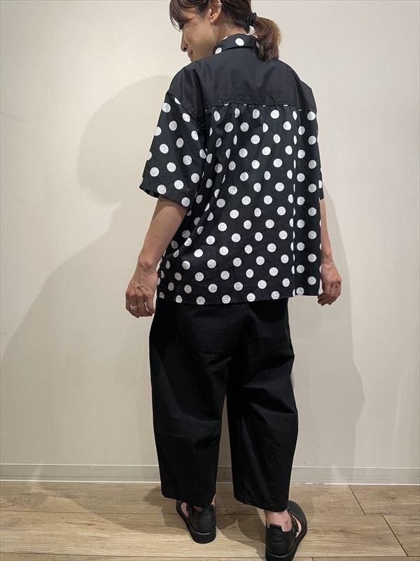 LOLO (ロロ) No.2LS-90 片玉ポケットビッグシャツ ドット - unfil9 正規取扱|レディース通販ショップ