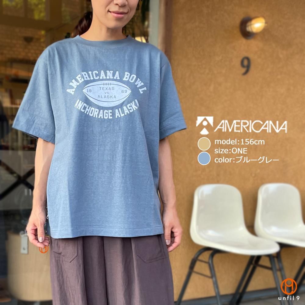 AMERICANA(アメリカーナ) No.BRF-649A/5 カレッジプリント シームレスTEE - unfil9 正規取扱|レディース通販ショップ