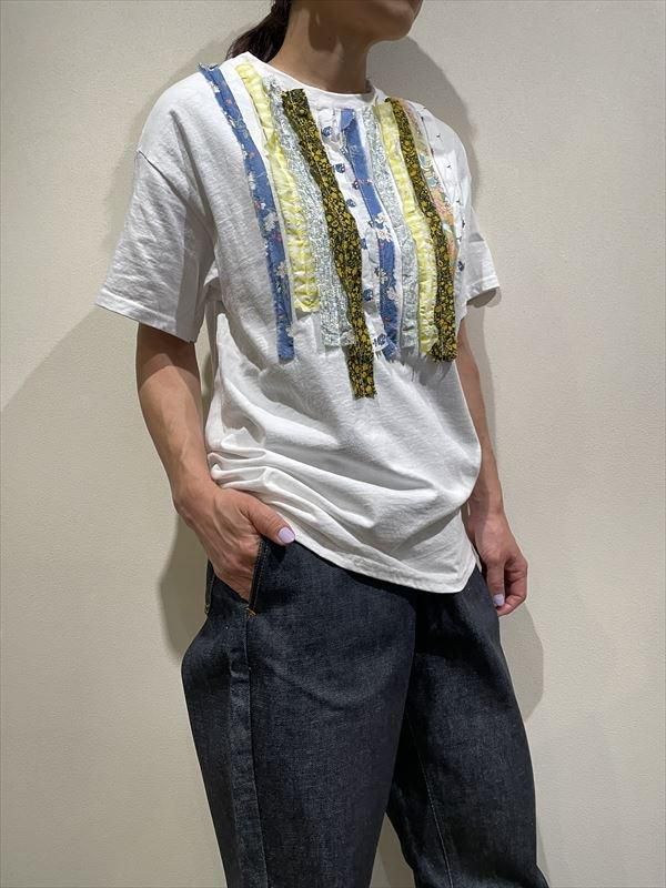 dahl'ia(ダリア) No.HD-114 マルチリボンリメイク半袖Tシャツ - unfil9 正規取扱|レディース通販ショップ