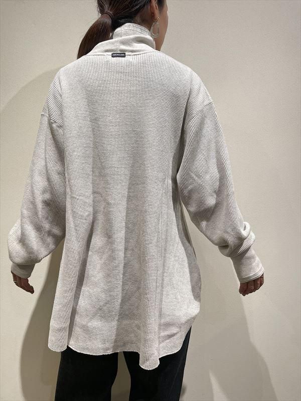 AMERICANA(アメリカーナ) No.BRF-717A コーマヘヴィーワッフルハイネックTEE - unfil9 正規取扱|レディース通販ショップ