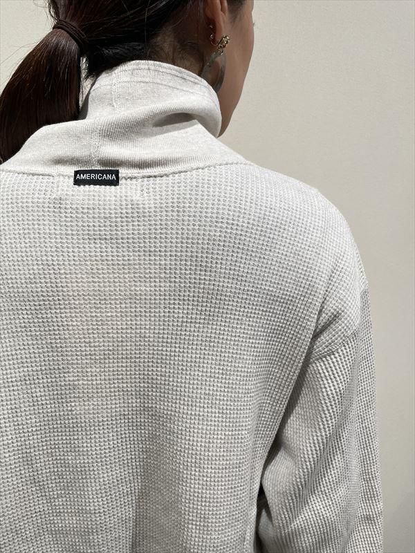 AMERICANA(アメリカーナ) No.BRF-717A コーマヘヴィーワッフルハイネックTEE - unfil9 正規取扱|レディース通販ショップ