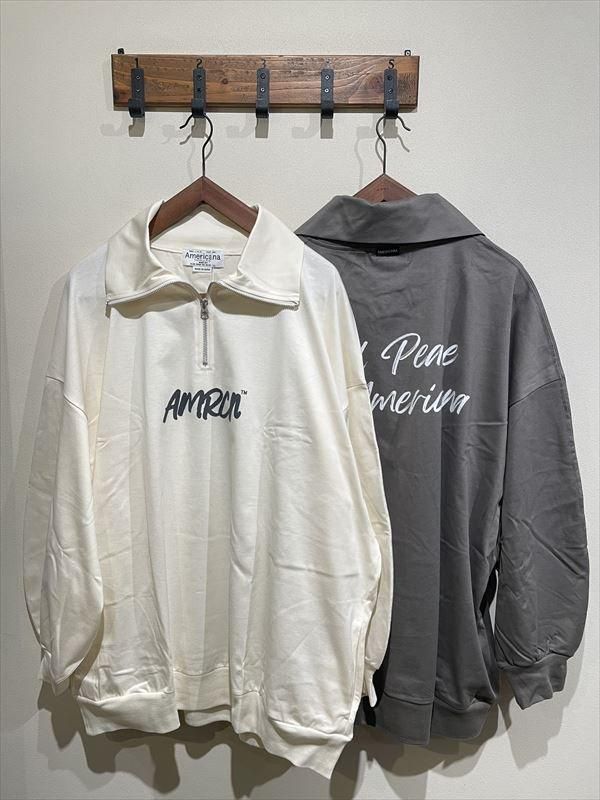 AMERICANA(アメリカーナ) No.BRF-M-724A/2 ハーフジップワイドプルオーバー - unfil9 正規取扱|レディース通販ショップ