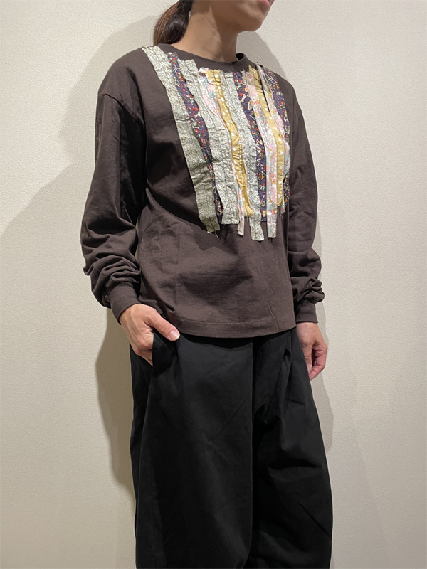 dahi'ia(ダリア) No.HD-55 マルチリボンリメイク長袖Tシャツ