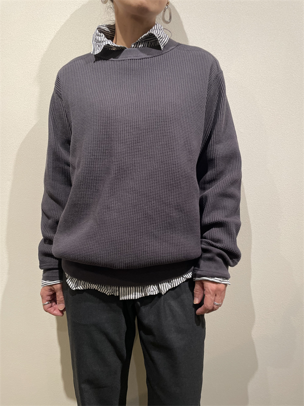 A VONTADE(アボンタージ) No.VTD-0637-CS ビッグワッフルクルーネックプルオーバー