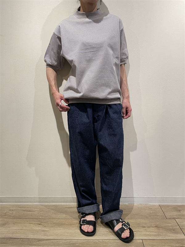 A VONTADE(アボンタージ) No.VTD-0646-CS ボーダーモックネックTシャツ