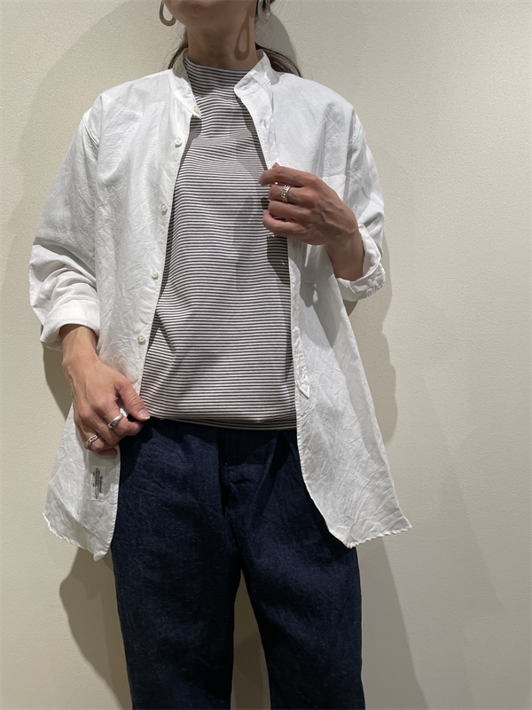 A VONTADE(アボンタージ) No.VTD-0646-CS ボーダーモックネックTシャツ