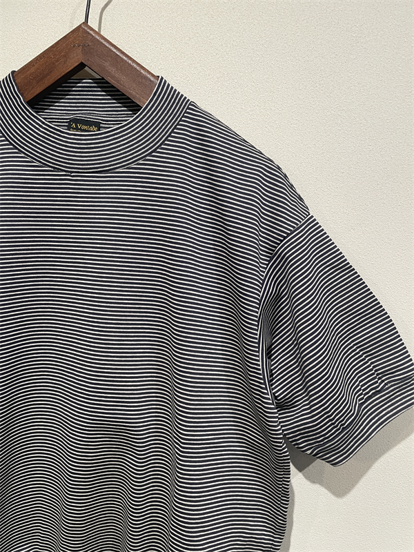 A VONTADE(アボンタージ) No.VTD-0646-CS ボーダーモックネックTシャツ