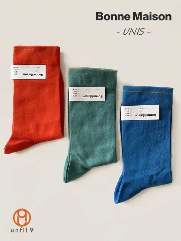 BONNE MAISON(ボンメゾン) UNIS ソックス 靴下