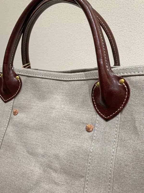 MARINEDAY（マリンデイ） No.TROOP 麻帆布×レザーハンドルトートバッグ - unfil9 正規取扱｜レディース通販ショップ