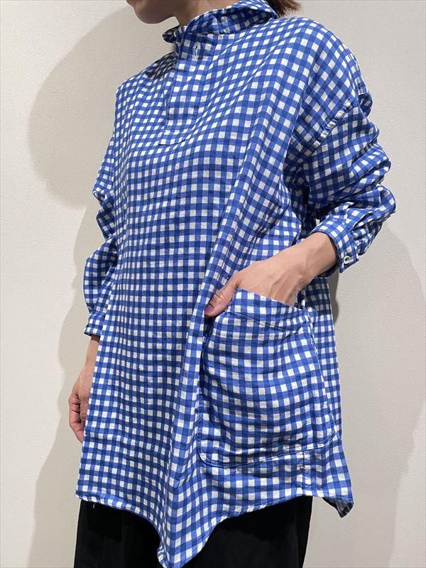 LOLO （ロロ） No.2LS-87 定番プルオーバー型プリントガーゼビッグシャツ