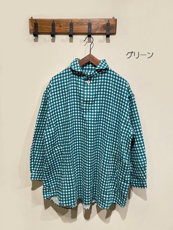 LOLO （ロロ） No.2LS-87 定番プルオーバー型プリントガーゼビッグシャツ