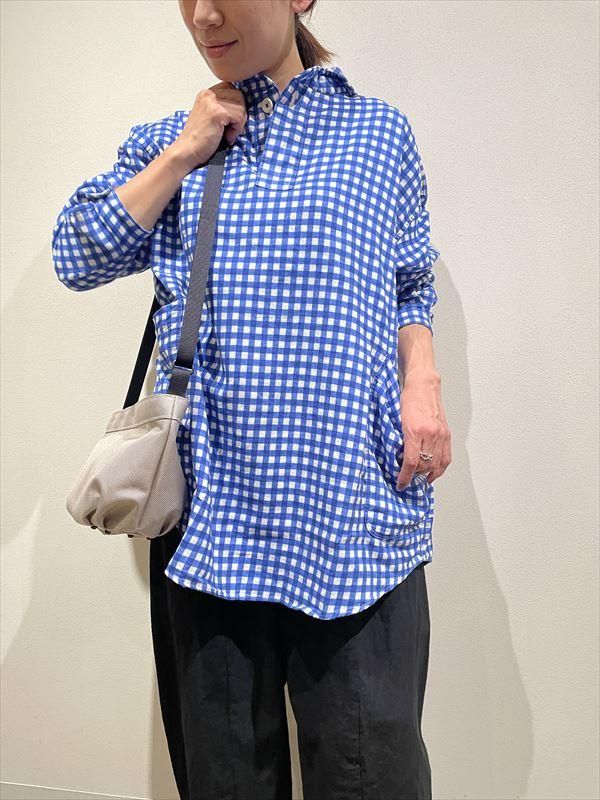 LOLO （ロロ） No.2LS-87 定番プルオーバー型プリントガーゼビッグシャツ