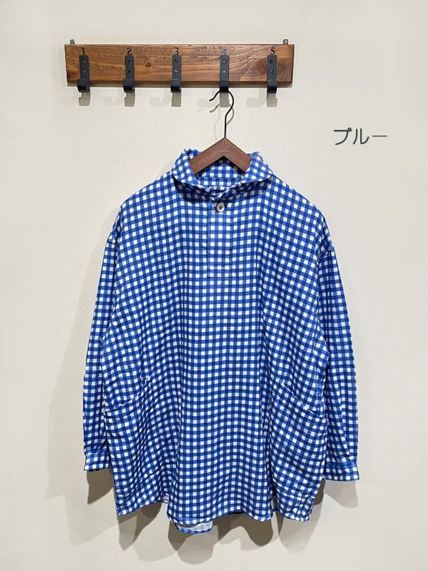 LOLO （ロロ） No.2LS-87 定番プルオーバー型プリントガーゼビッグシャツ