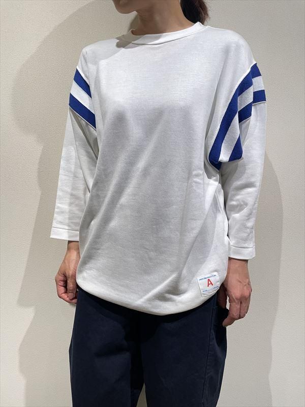 AMERICANA（アメリカーナ） No.BRF-633A/1 リヨセルコットン袖切り替えラインフットボールTEE - unfil9 正規取扱｜レディース通販ショップ