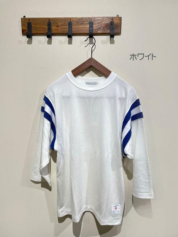 AMERICANA（アメリカーナ） No.BRF-633A/1 リヨセルコットン袖切り替えラインフットボールTEE - unfil9 正規取扱｜レディース通販ショップ