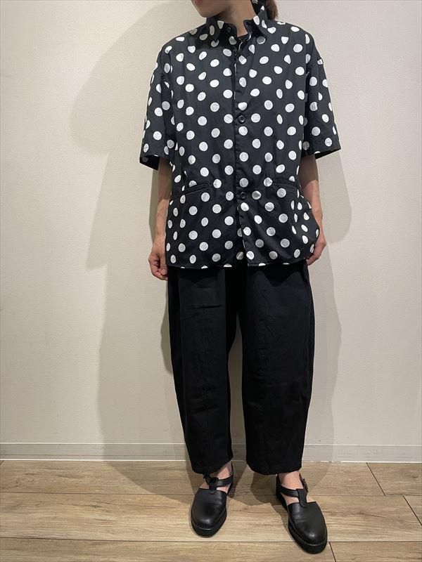 LOLO （ロロ） No.2LS-90 片玉ポケットビッグシャツ ドット - unfil9 正規取扱｜レディース通販ショップ