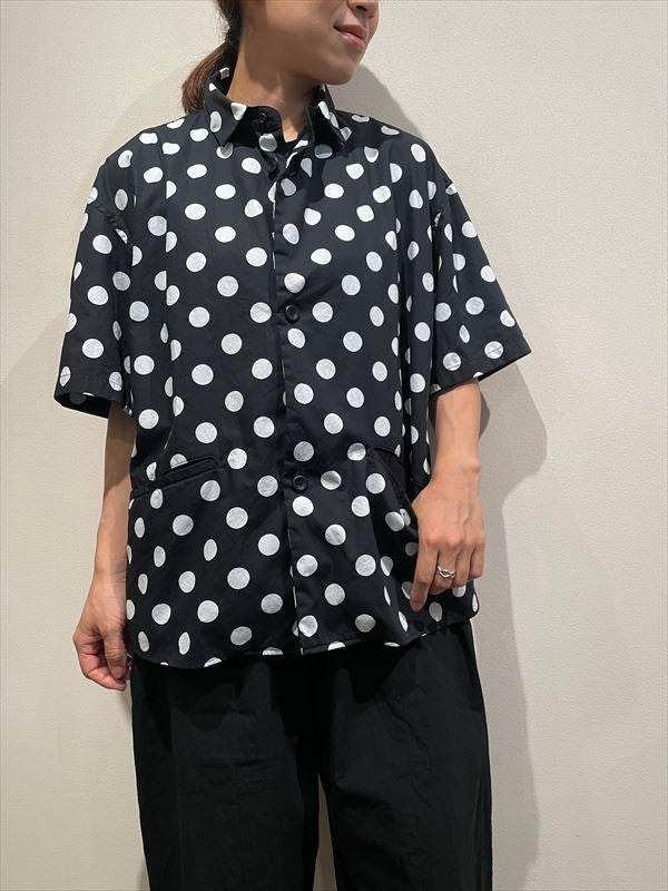 LOLO （ロロ） No.2LS-90 片玉ポケットビッグシャツ ドット - unfil9 正規取扱｜レディース通販ショップ
