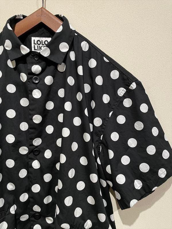 LOLO （ロロ） No.2LS-90 片玉ポケットビッグシャツ ドット - unfil9 正規取扱｜レディース通販ショップ