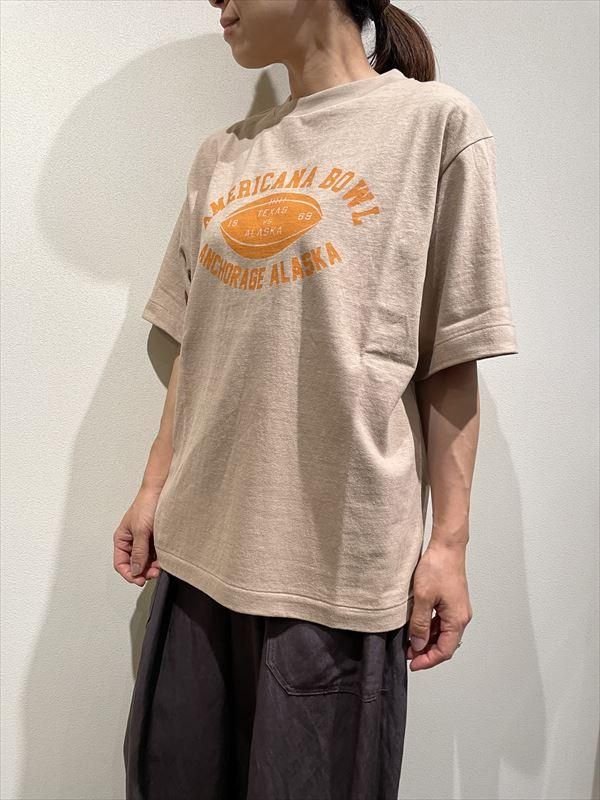 AMERICANA（アメリカーナ） No.BRF-649A/5 カレッジプリント シームレスTEE - unfil9 正規取扱｜レディース通販ショップ