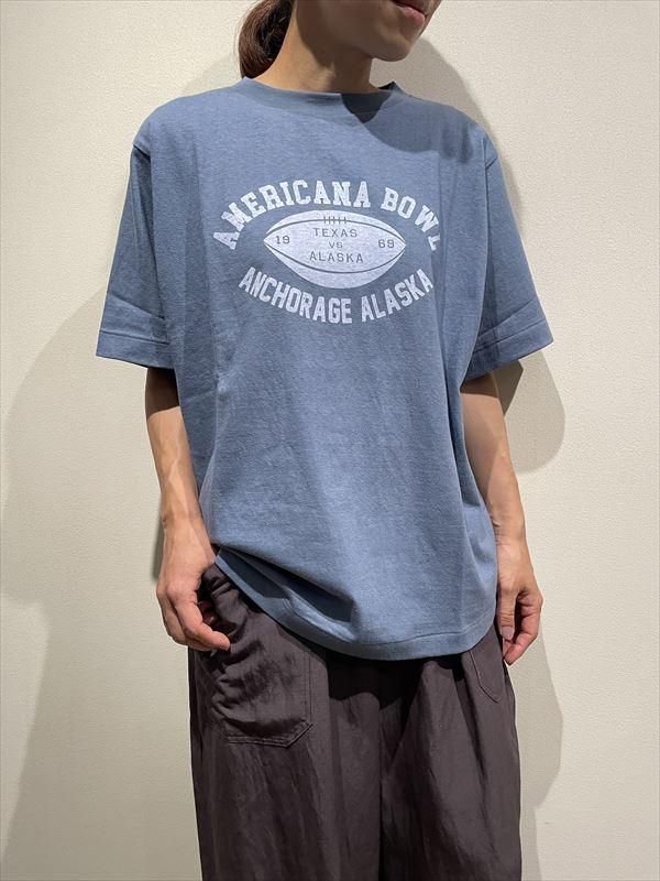 AMERICANA（アメリカーナ） No.BRF-649A/5 カレッジプリント シームレスTEE - unfil9 正規取扱｜レディース通販ショップ