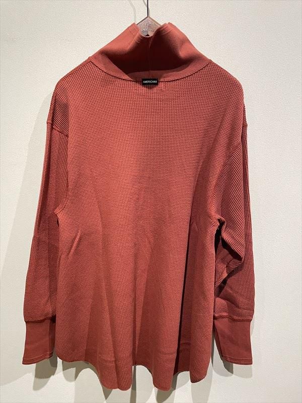 AMERICANA（アメリカーナ） No.BRF-717A コーマヘヴィーワッフルハイネックTEE - unfil9 正規取扱｜レディース通販ショップ