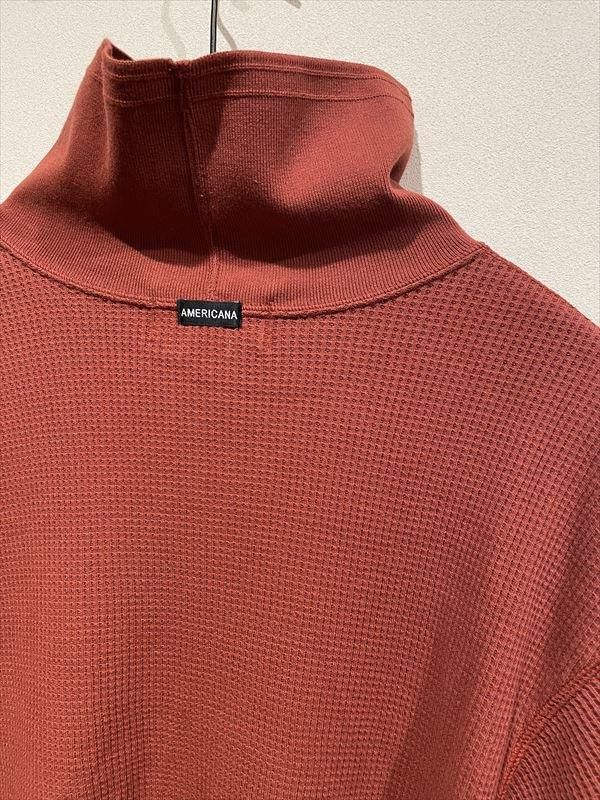 AMERICANA（アメリカーナ） No.BRF-717A コーマヘヴィーワッフルハイネックTEE - unfil9 正規取扱｜レディース通販ショップ