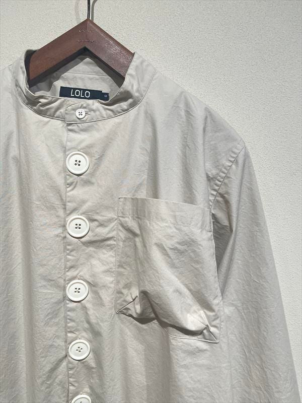 LOLO（ロロ） No.LS-430 スタンドカラーデカボタンシャツ - unfil9 正規取扱｜レディース通販ショップ