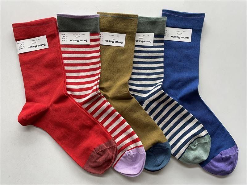 BONNE MAISON（ボンメゾン） STRIPED ソックス 靴下 - unfil9 正規取扱｜レディース通販ショップ