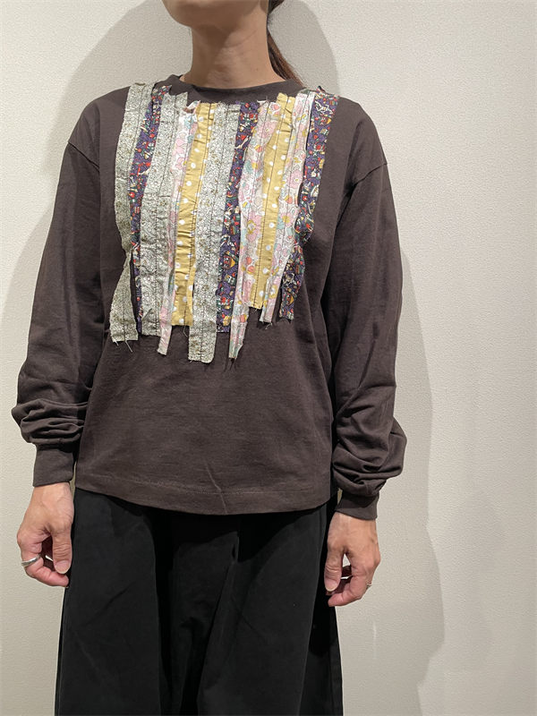dahi'ia（ダリア） No.HD-55 マルチリボンリメイク長袖Tシャツ