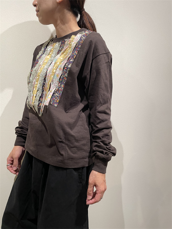 dahi'ia（ダリア） No.HD-55 マルチリボンリメイク長袖Tシャツ