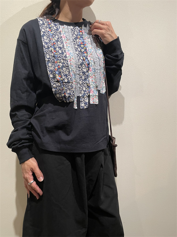 dahi'ia（ダリア） No.HD-55 マルチリボンリメイク長袖Tシャツ