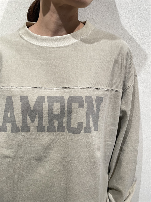 AMERICANA（アメリカーナ） No.BRF-M-773A/2 ヴィンテージ天竺フットボールロングスリーブTEE