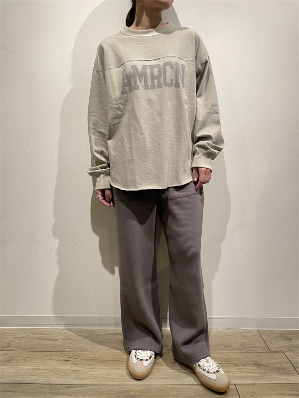 AMERICANA（アメリカーナ） No.BRF-M-773A/2 ヴィンテージ天竺フットボールロングスリーブTEE