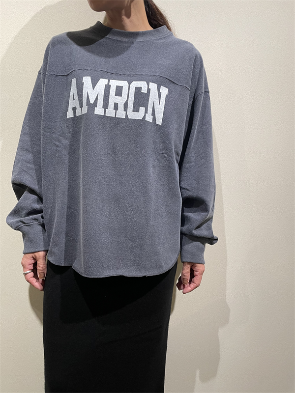 AMERICANA（アメリカーナ） No.BRF-M-773A/2 ヴィンテージ天竺フットボールロングスリーブTEE