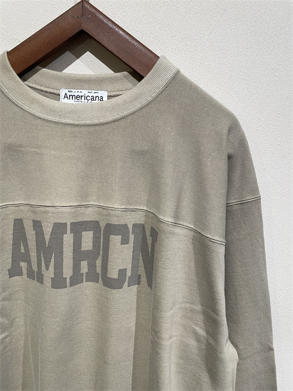 AMERICANA（アメリカーナ） No.BRF-M-773A/2 ヴィンテージ天竺フットボールロングスリーブTEE