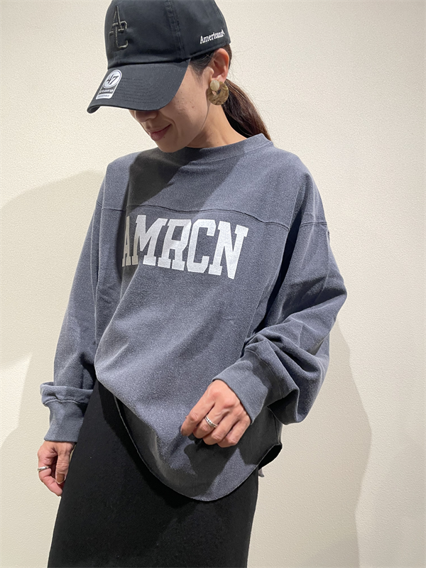 AMERICANA（アメリカーナ） No.BRF-M-773A/2 ヴィンテージ天竺フットボールロングスリーブTEE