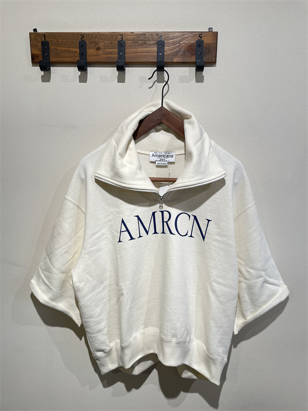 AMERICANA（アメリカーナ） No.BRF-801A/1 クロップドハーフジップスウェット
