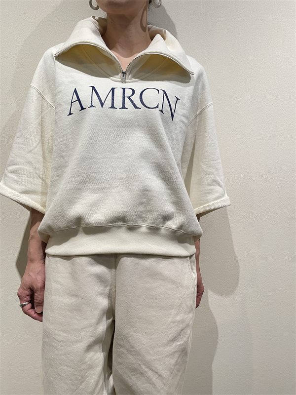 AMERICANA（アメリカーナ） No.BRF-801A/1 クロップドハーフジップスウェット