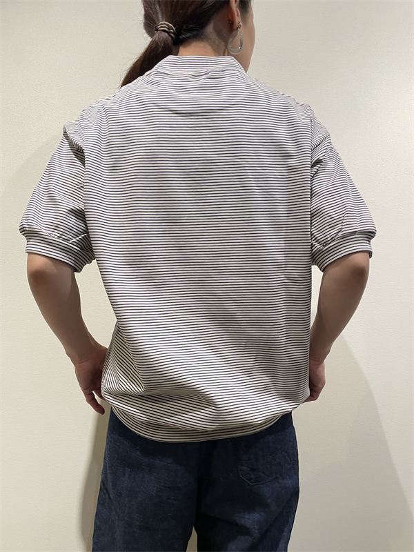A VONTADE（アボンタージ） No.VTD-0646-CS ボーダーモックネックTシャツ