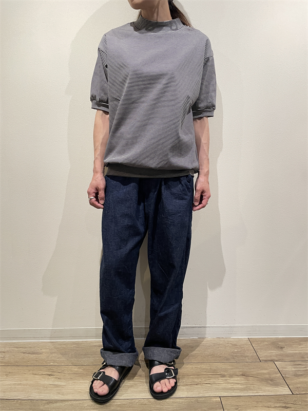 A VONTADE（アボンタージ） No.VTD-0646-CS ボーダーモックネックTシャツ