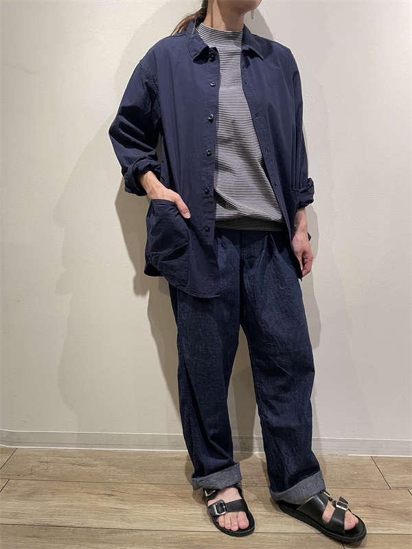 A VONTADE（アボンタージ） No.VTD-0646-CS ボーダーモックネックTシャツ